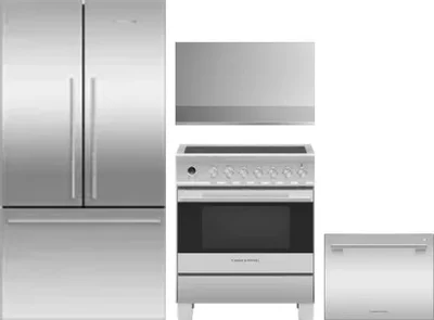 4 Piece Package Includes Refrigerator, Range, Hood And Dishwasher